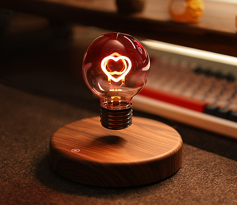 🔥Last Day: 49% OFF🔔Magnetic Levitation Rainbow Bulb Desktop Ornament Creative Night Light