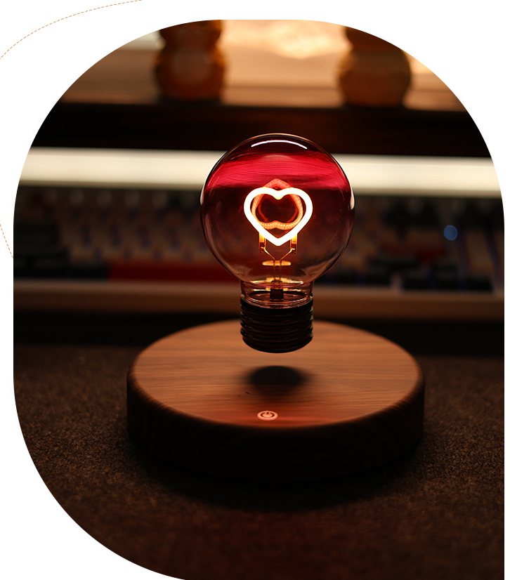 🔥Last Day: 49% OFF🔔Magnetic Levitation Rainbow Bulb Desktop Ornament Creative Night Light