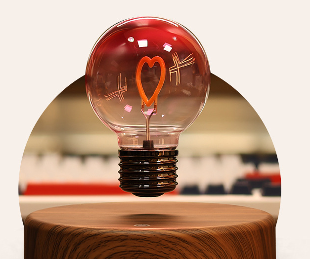 🔥Last Day: 49% OFF🔔Magnetic Levitation Rainbow Bulb Desktop Ornament Creative Night Light