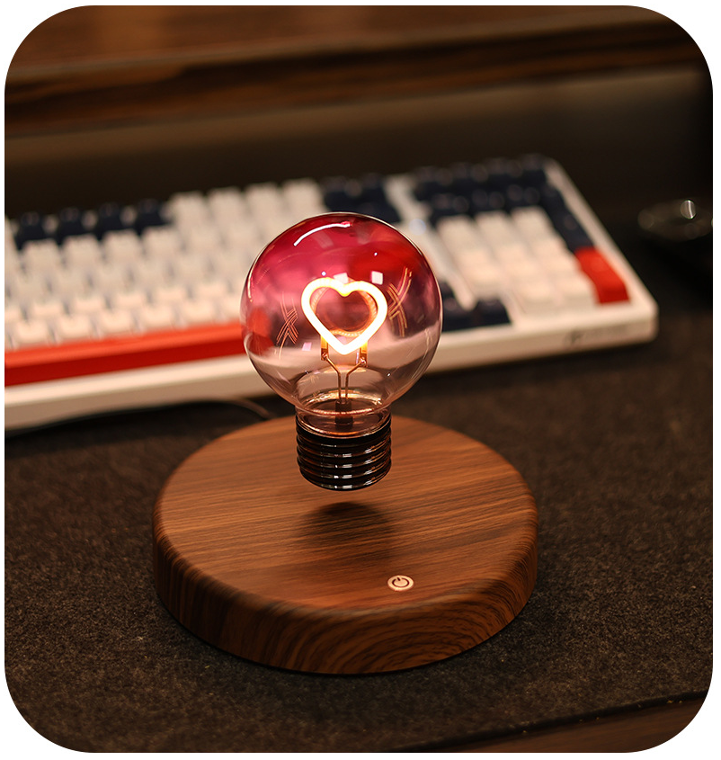 🔥Last Day: 49% OFF🔔Magnetic Levitation Rainbow Bulb Desktop Ornament Creative Night Light