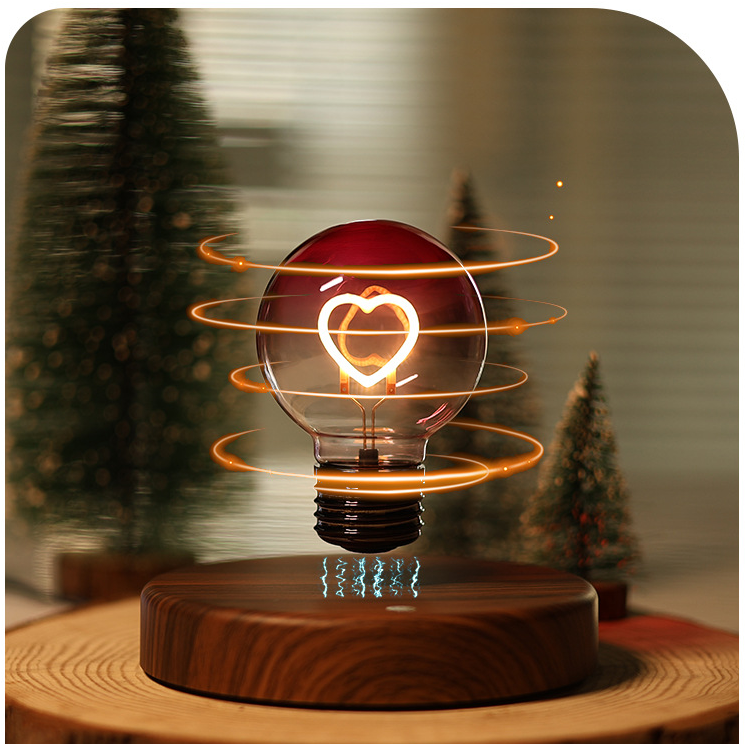🔥Last Day: 49% OFF🔔Magnetic Levitation Rainbow Bulb Desktop Ornament Creative Night Light